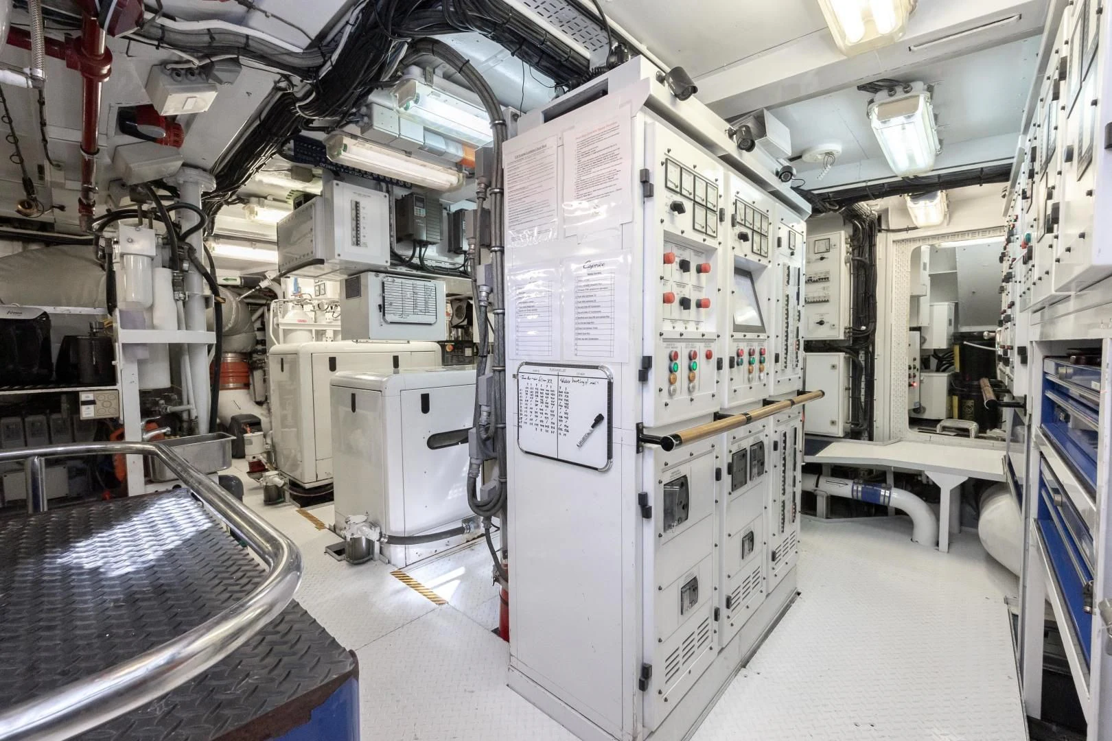 a room with several machines aboard DREAM RIDER Yacht for Sale