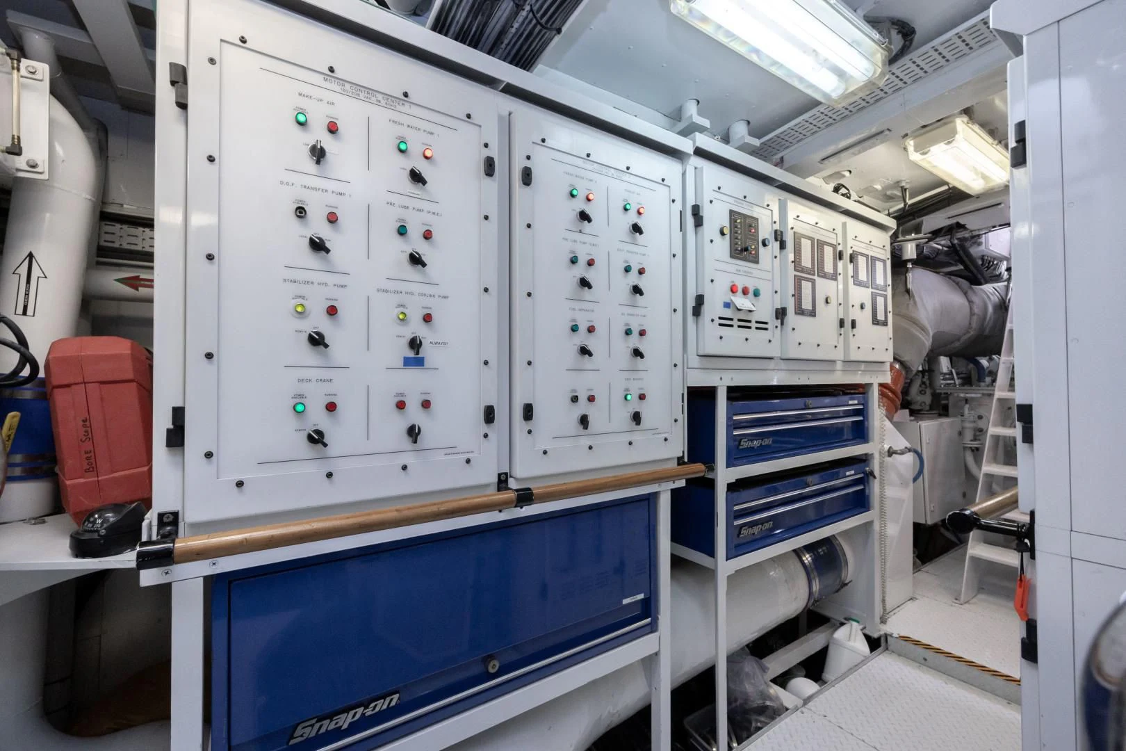a machine with many buttons aboard DREAM RIDER Yacht for Sale