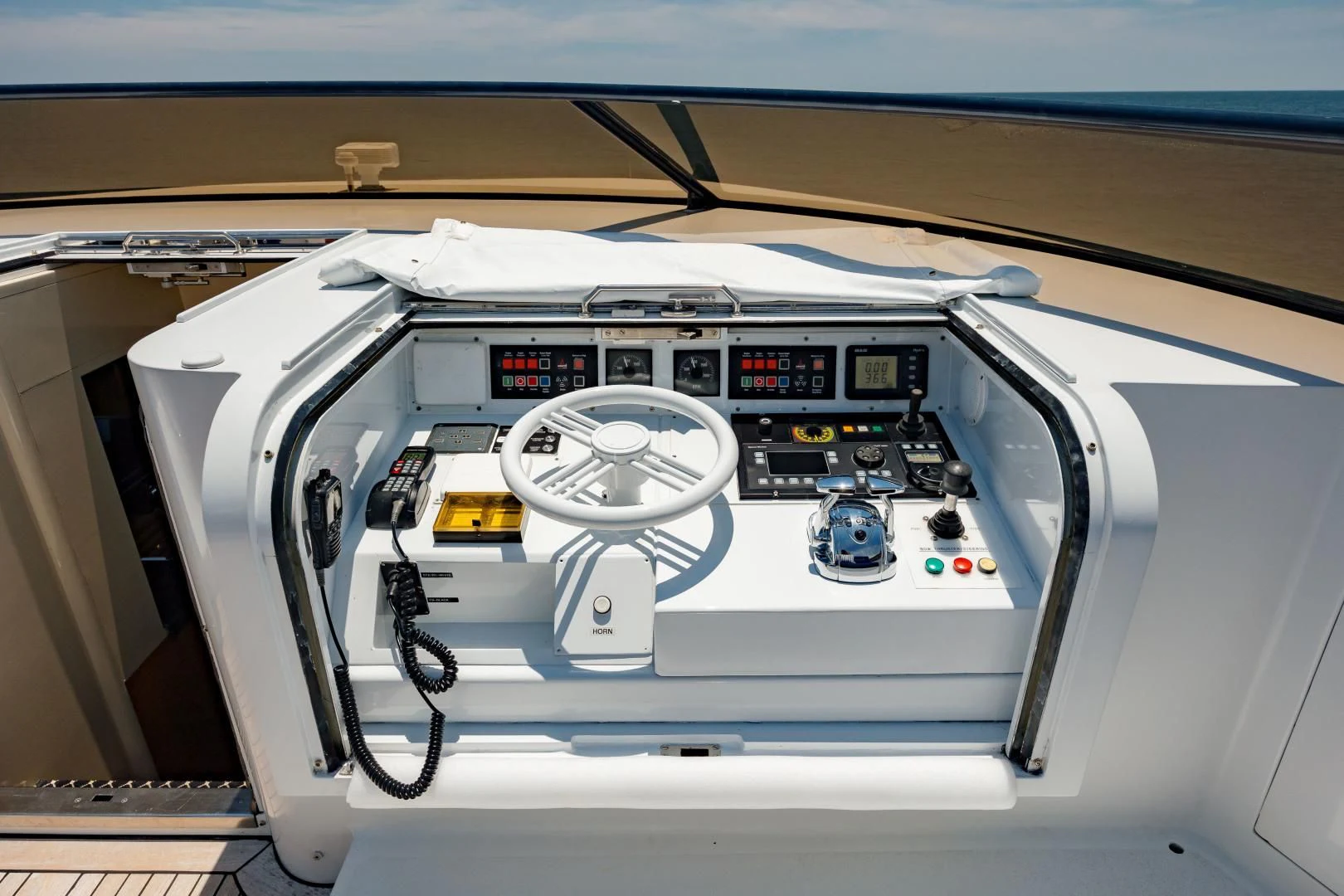 a machine inside a car aboard DREAM RIDER Yacht for Sale