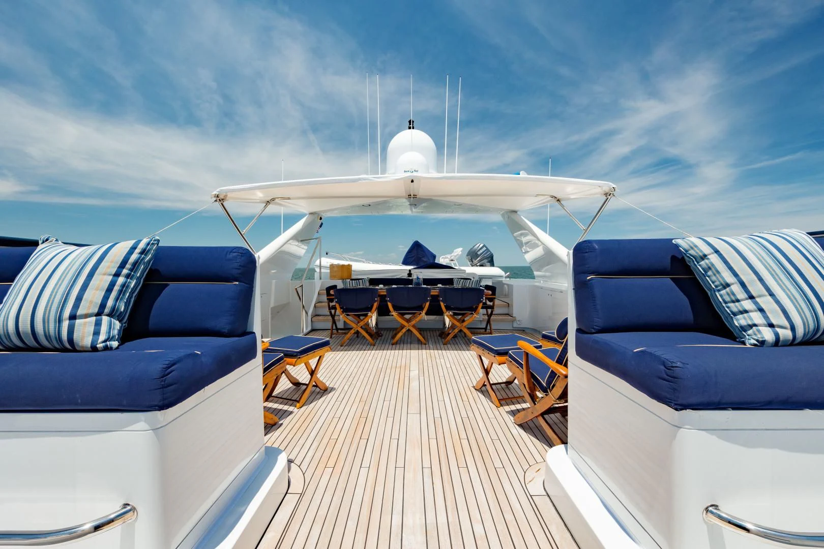 a plane on a runway aboard DREAM RIDER Yacht for Sale