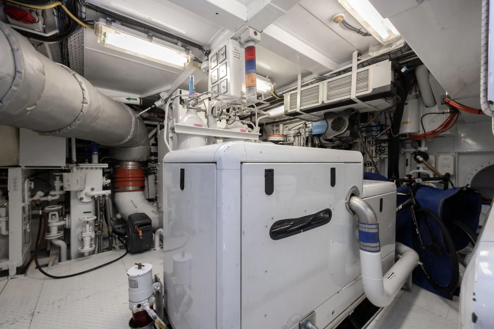 a room with several machines aboard DREAM RIDER Yacht for Sale