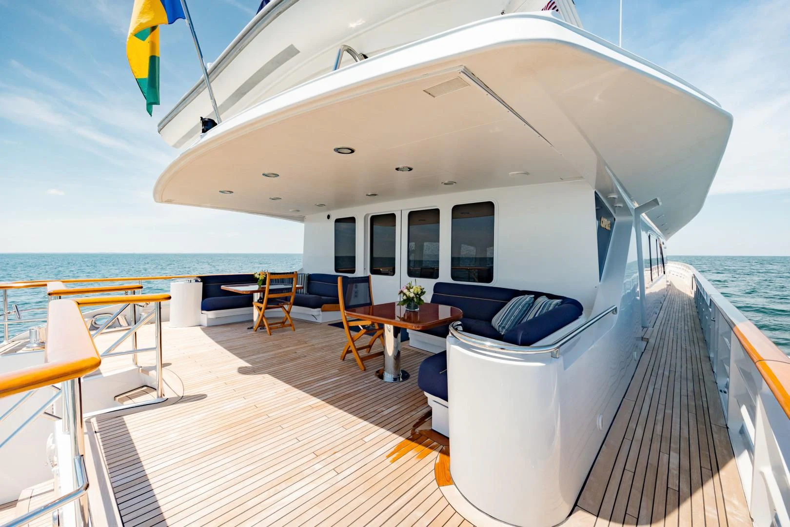 a boat on the water aboard DREAM RIDER Yacht for Sale