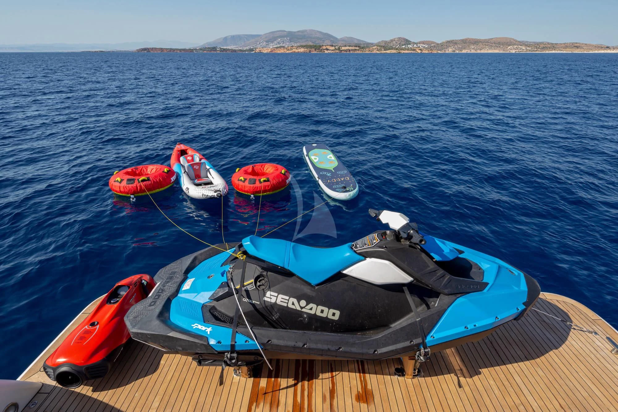 a group of boats on a body of water aboard LEGEND Yacht for Sale