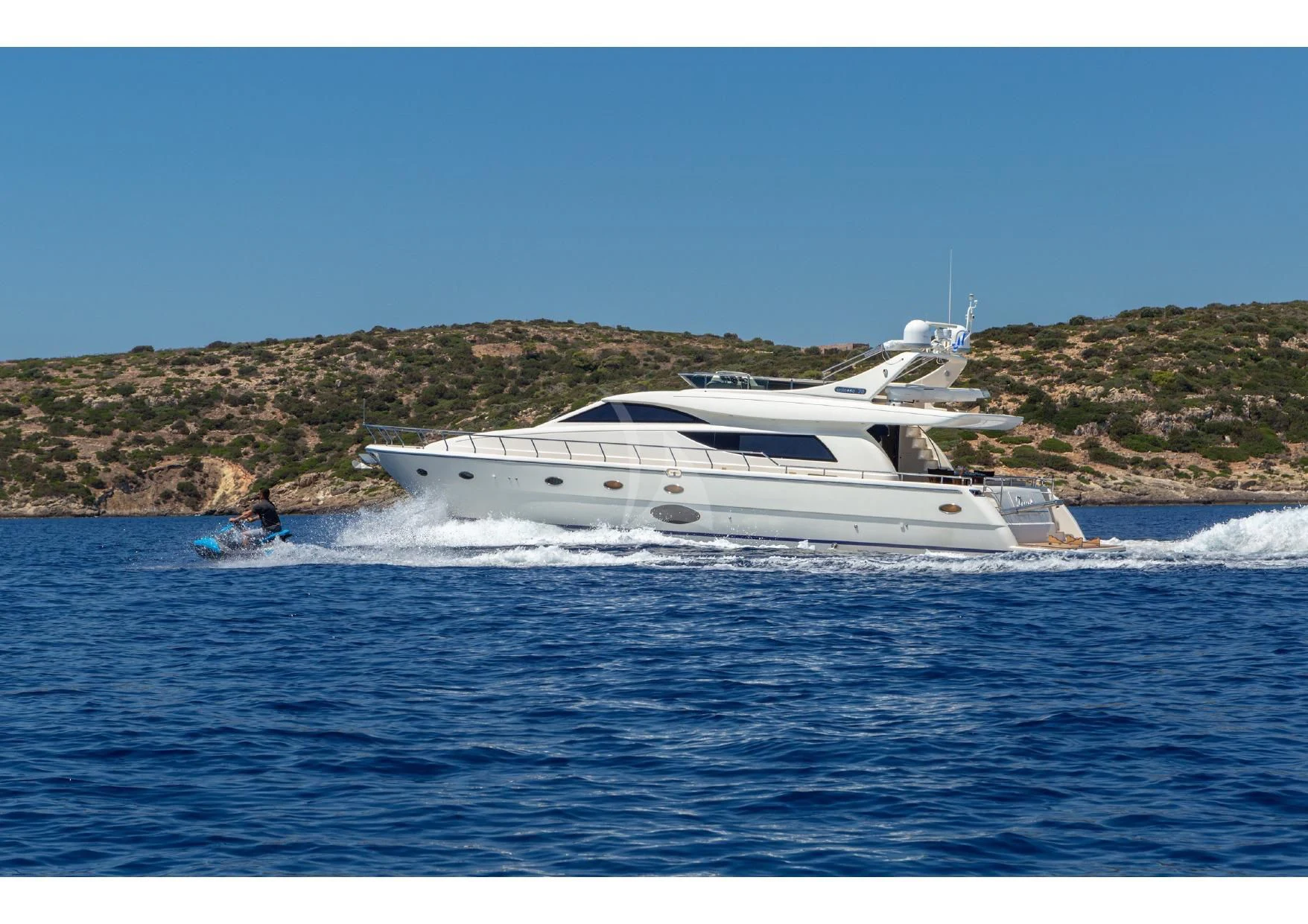 a boat on the water aboard LEGEND Yacht for Sale