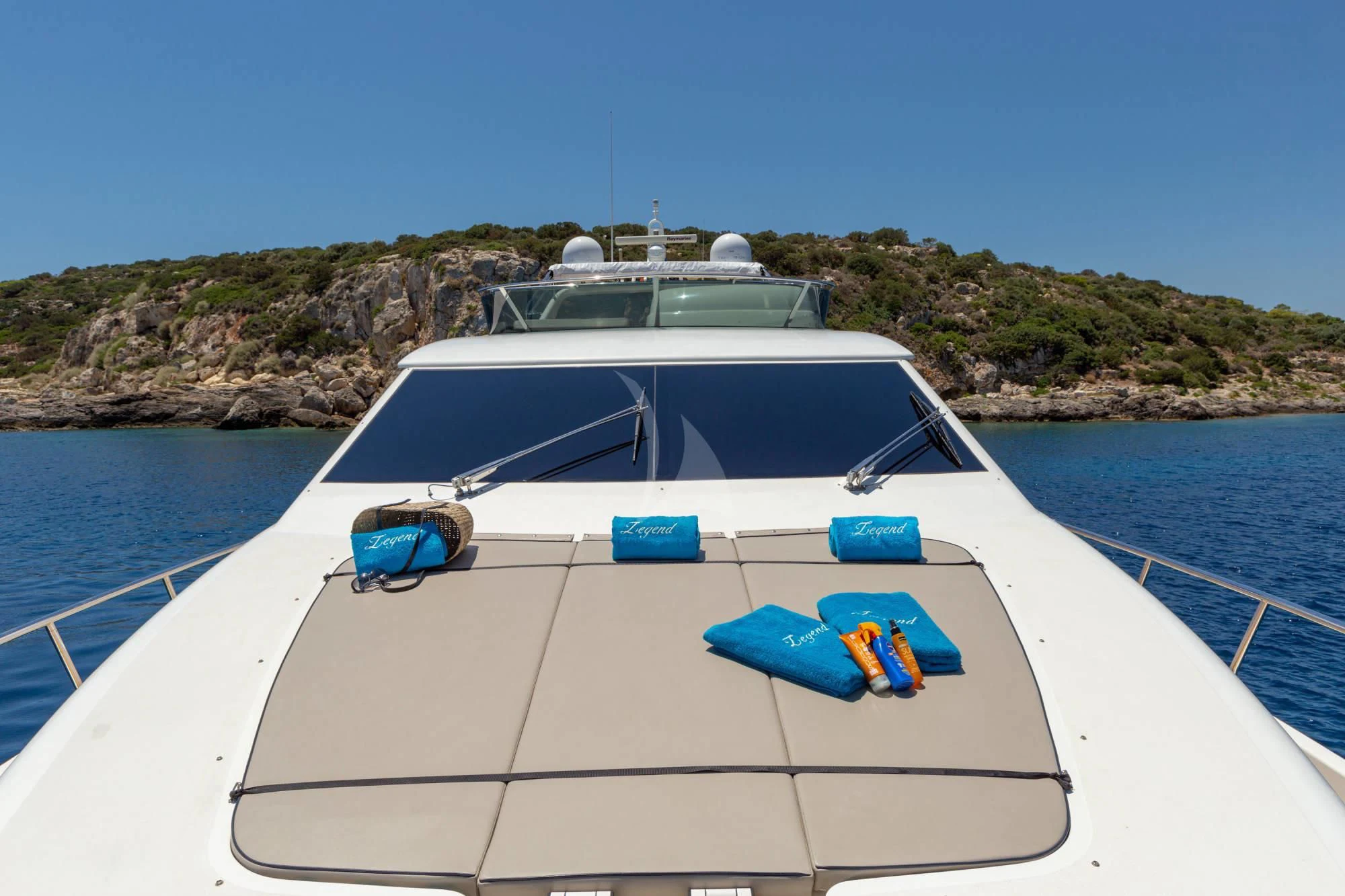 a boat on the water aboard LEGEND Yacht for Sale