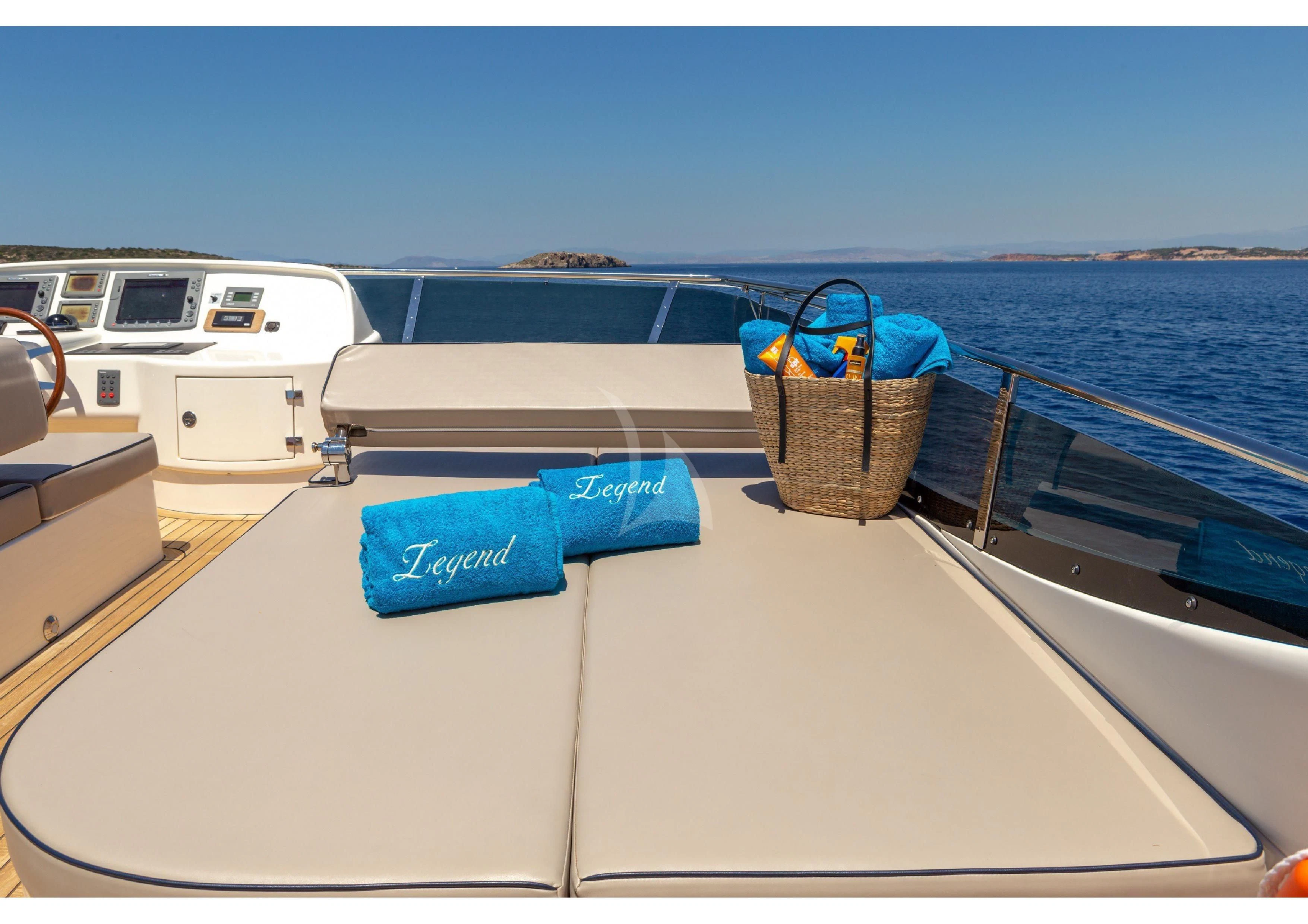 a boat on the water aboard LEGEND Yacht for Sale