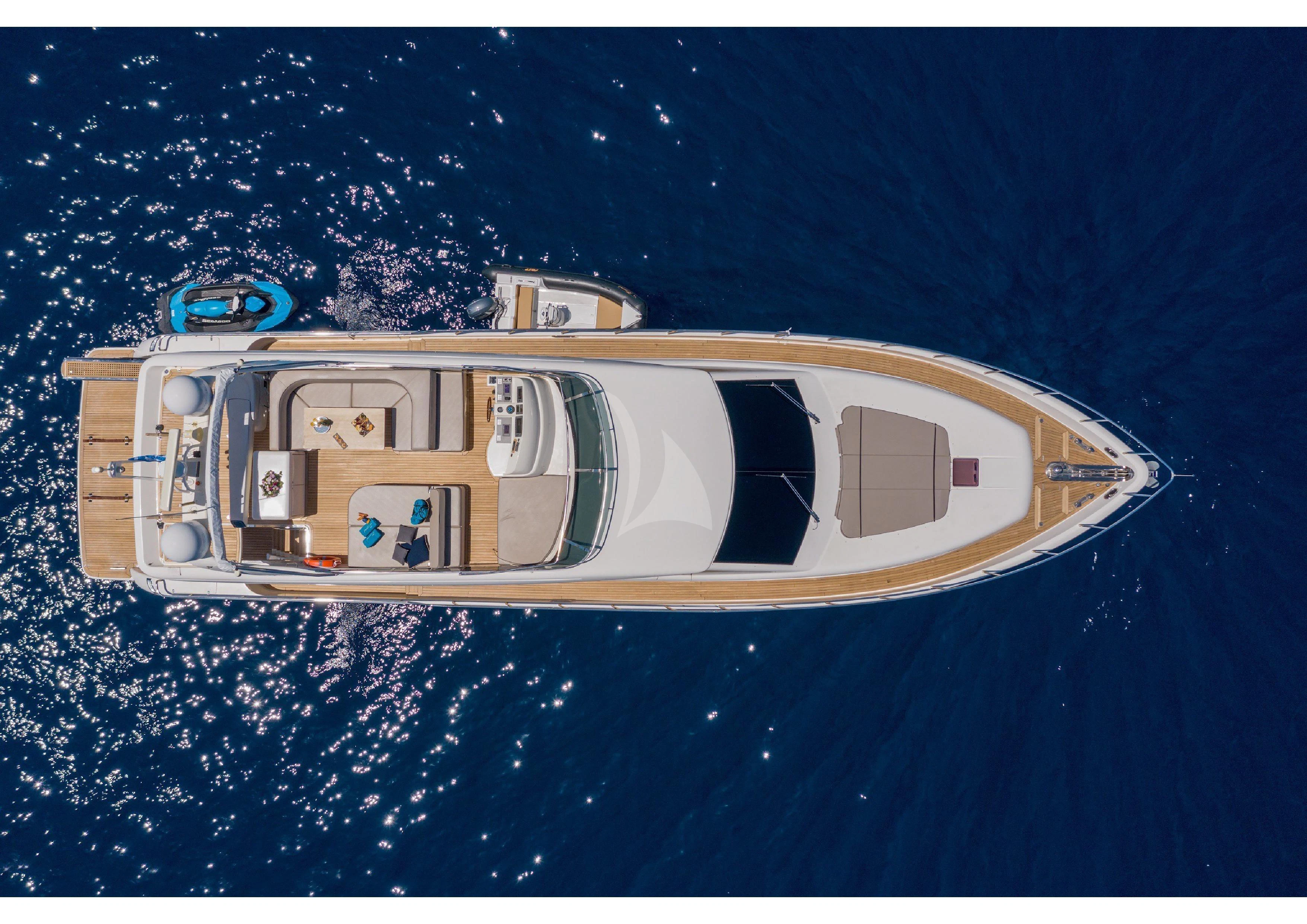 a space ship in space aboard LEGEND Yacht for Sale