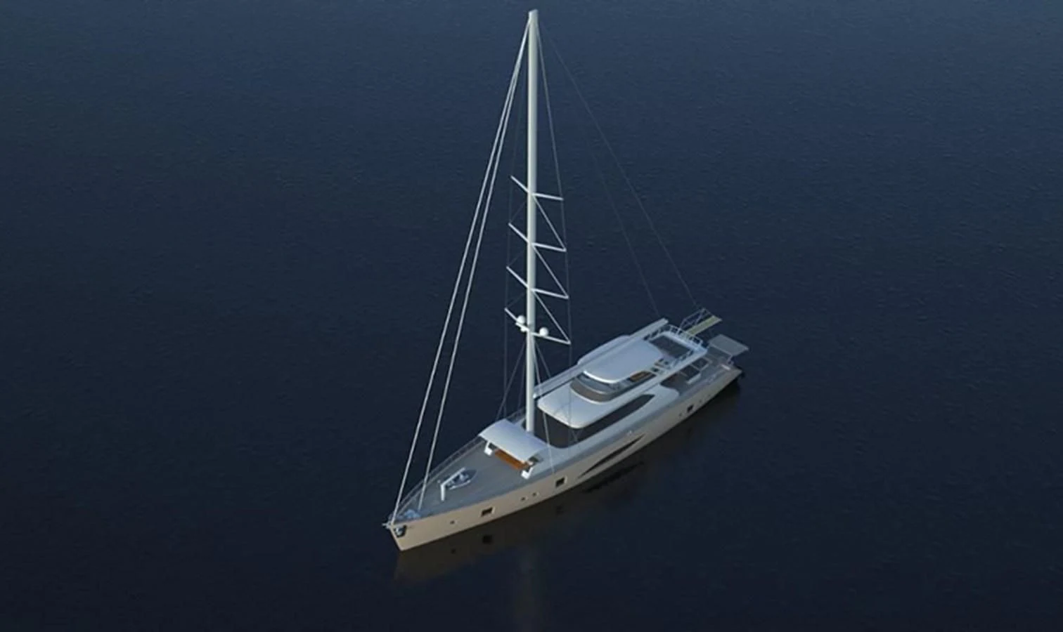 a boat in the water aboard LION Yacht for Sale
