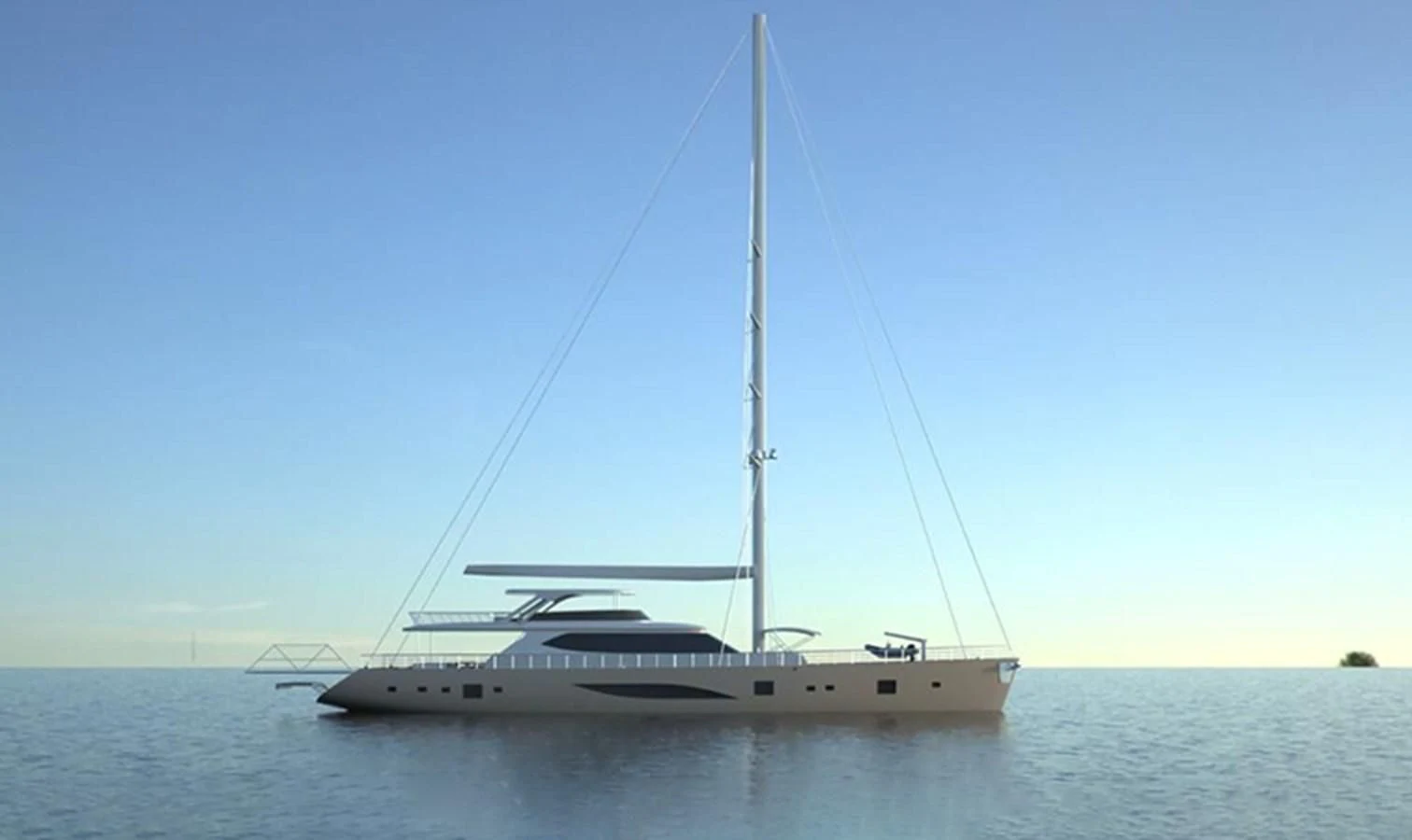 a boat on the water aboard LION Yacht for Sale