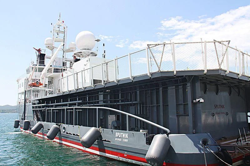 a boat on the water aboard SPUTNIK Yacht for Sale
