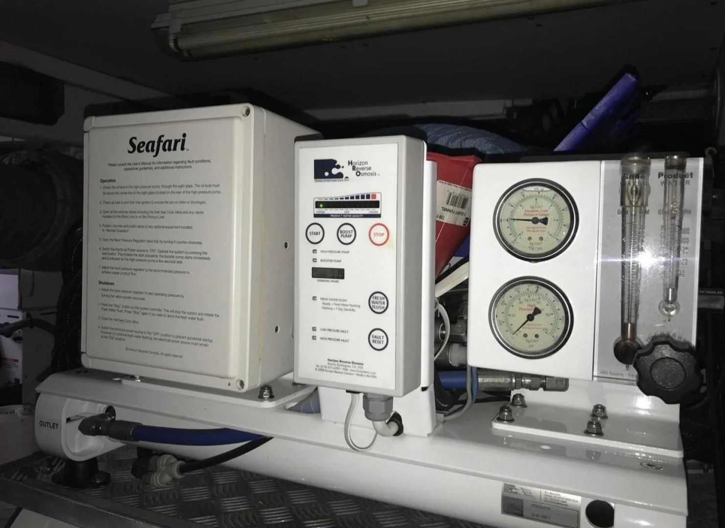 a machine with a screen aboard SEA C Yacht for Sale