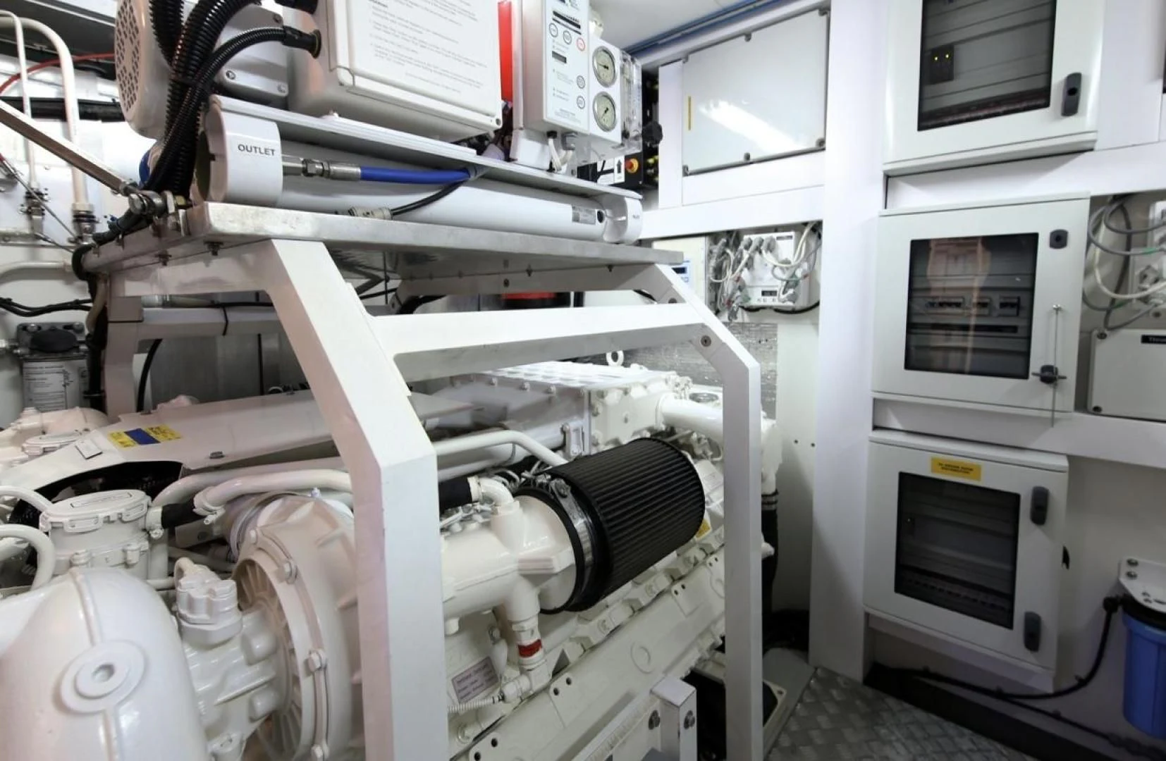 a close-up of a machine aboard SEA C Yacht for Sale