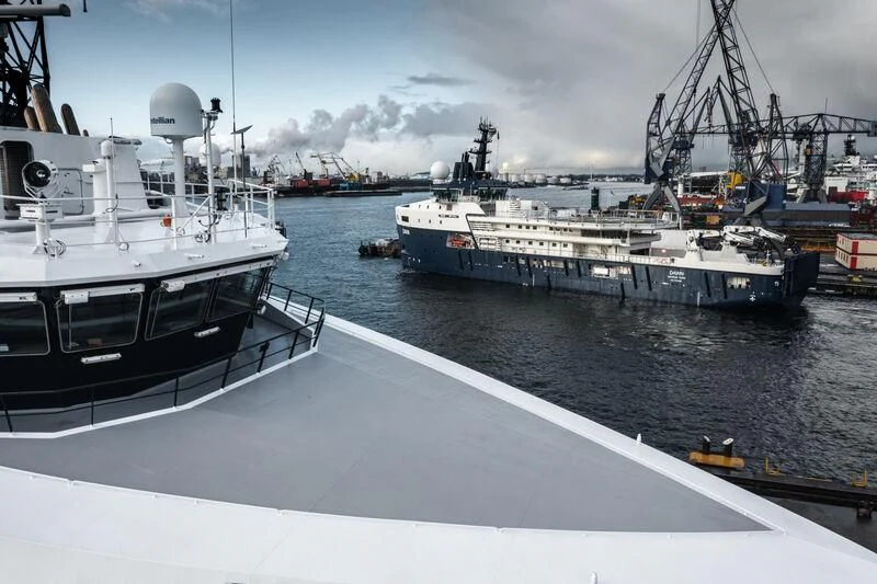 a group of boats on a dock aboard DAWN Yacht for Sale