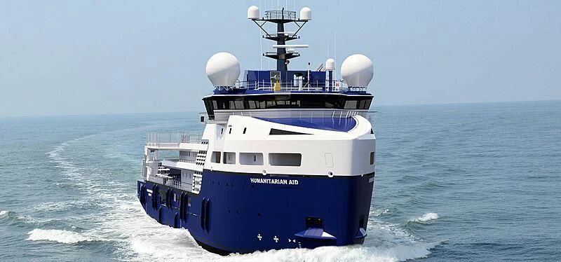 a boat in the water aboard DAWN Yacht for Sale