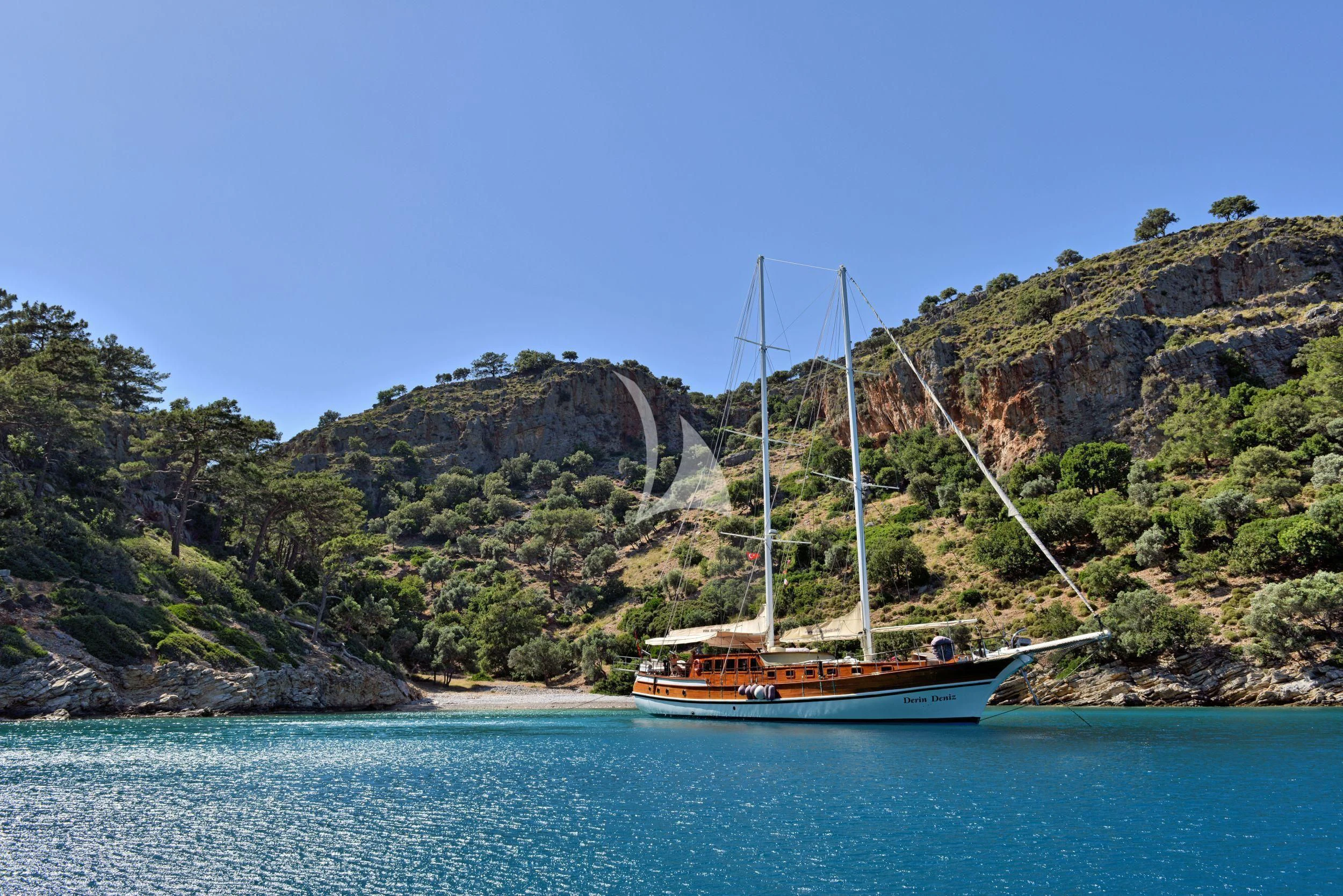 a boat on the water aboard DERIN DENIZ Yacht for Sale