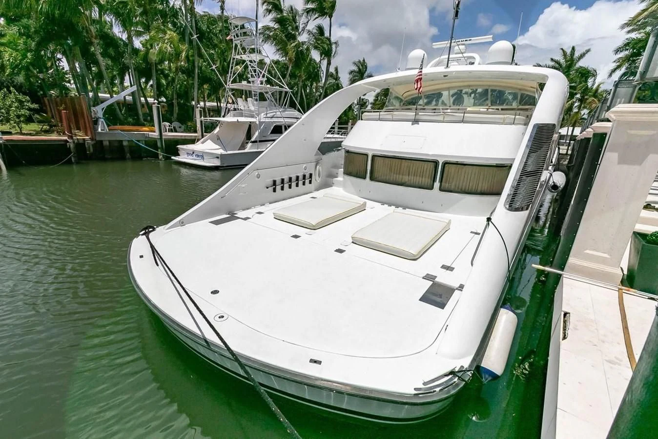 a boat in the water aboard PURELY PLEASURE Yacht for Sale