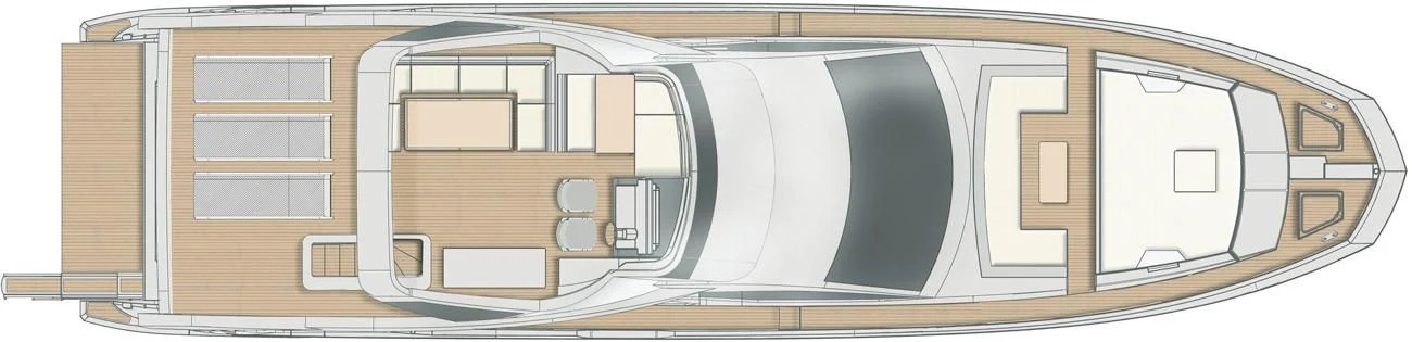 diagram, engineering drawing aboard SOLSTICE Yacht for Sale