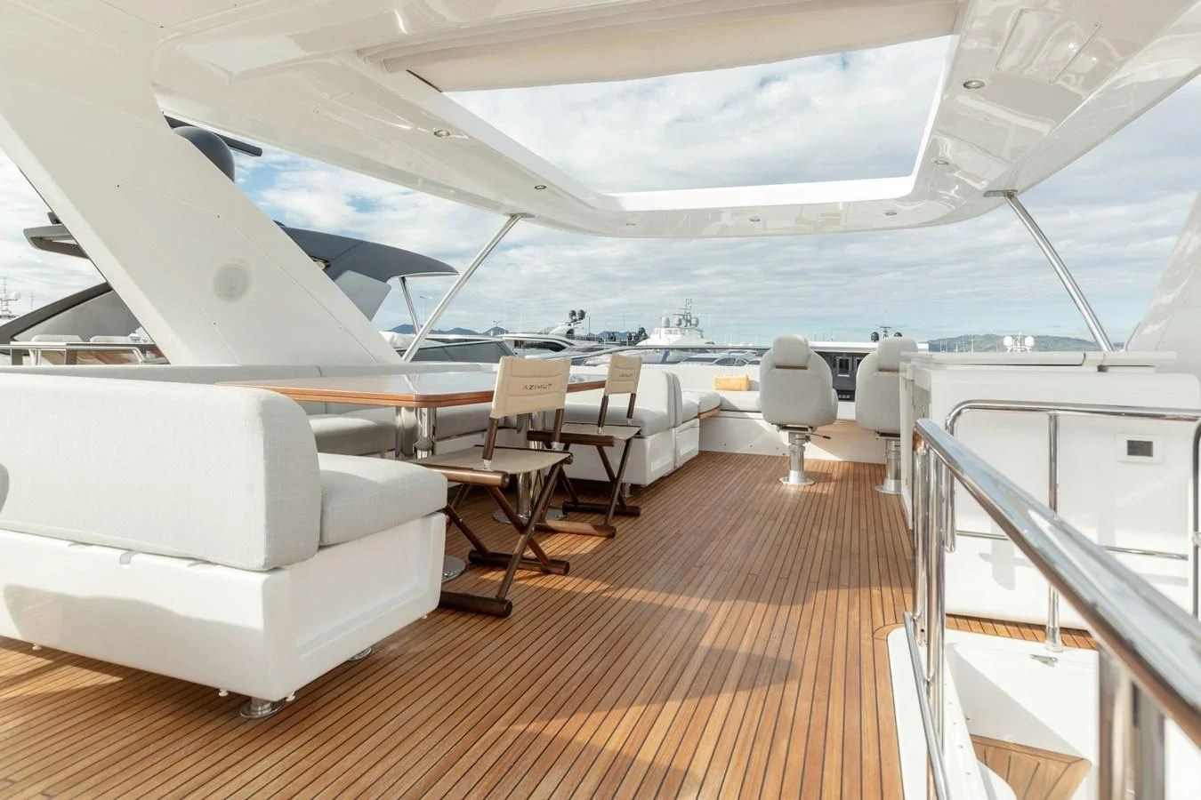 a boat on the water aboard SOLSTICE Yacht for Sale