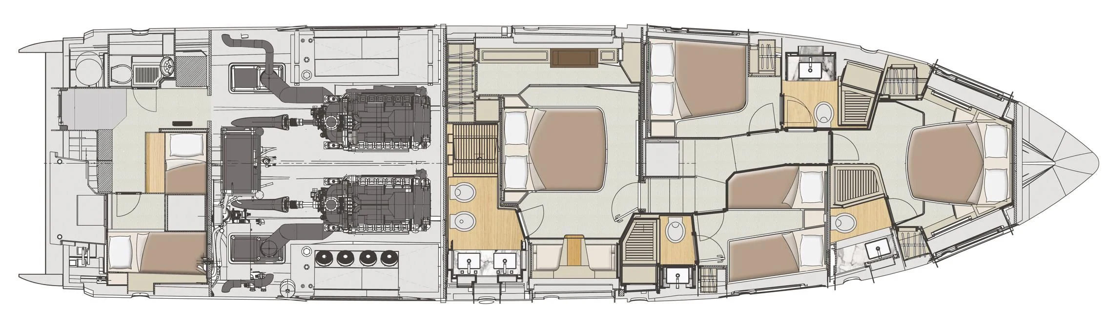 a computer generated image of a machine aboard SOLSTICE Yacht for Sale