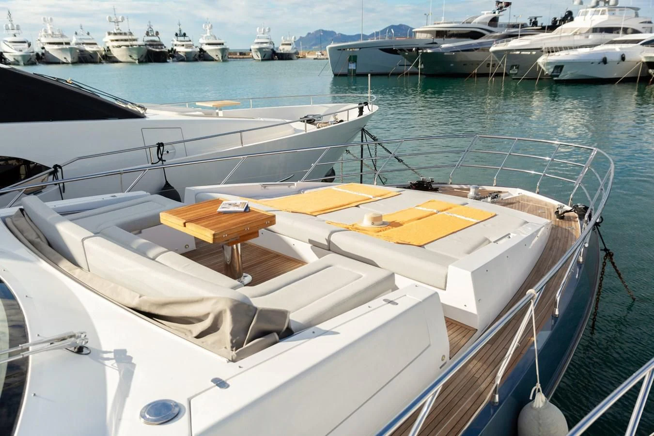 a boat on the water aboard SOLSTICE Yacht for Sale