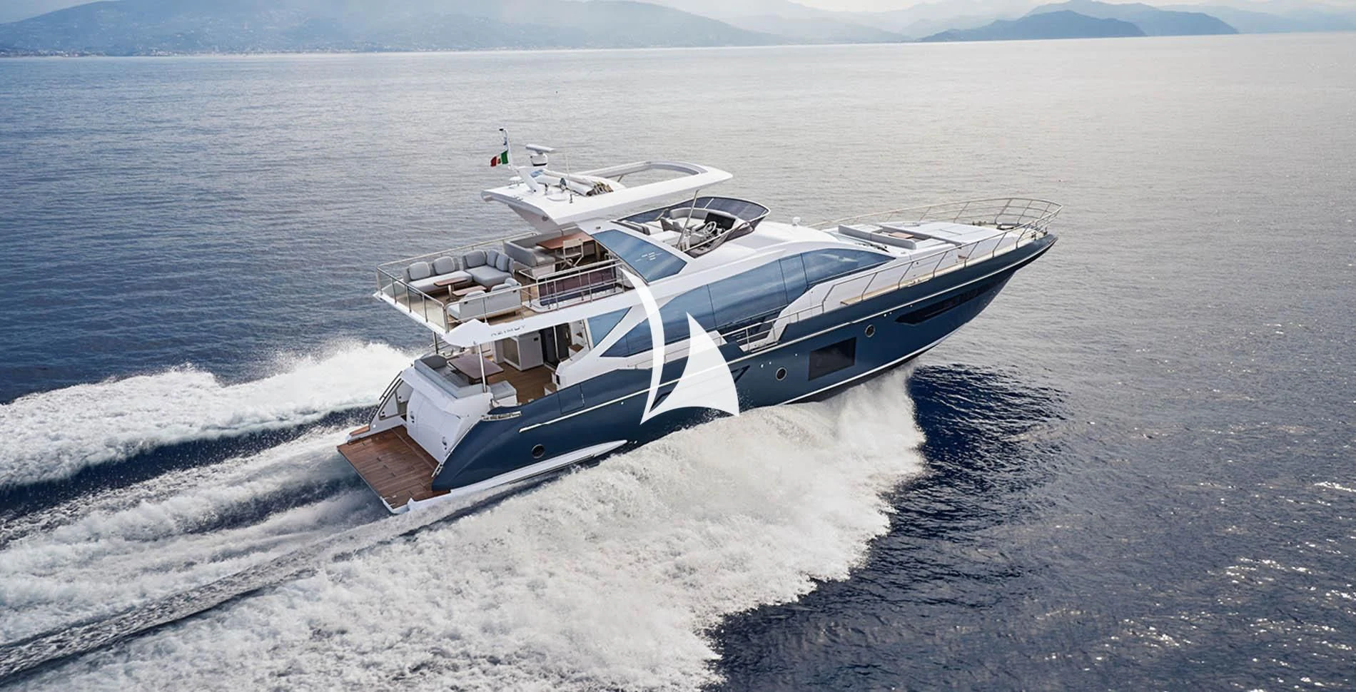 a ship on the water aboard SOLSTICE Yacht for Sale