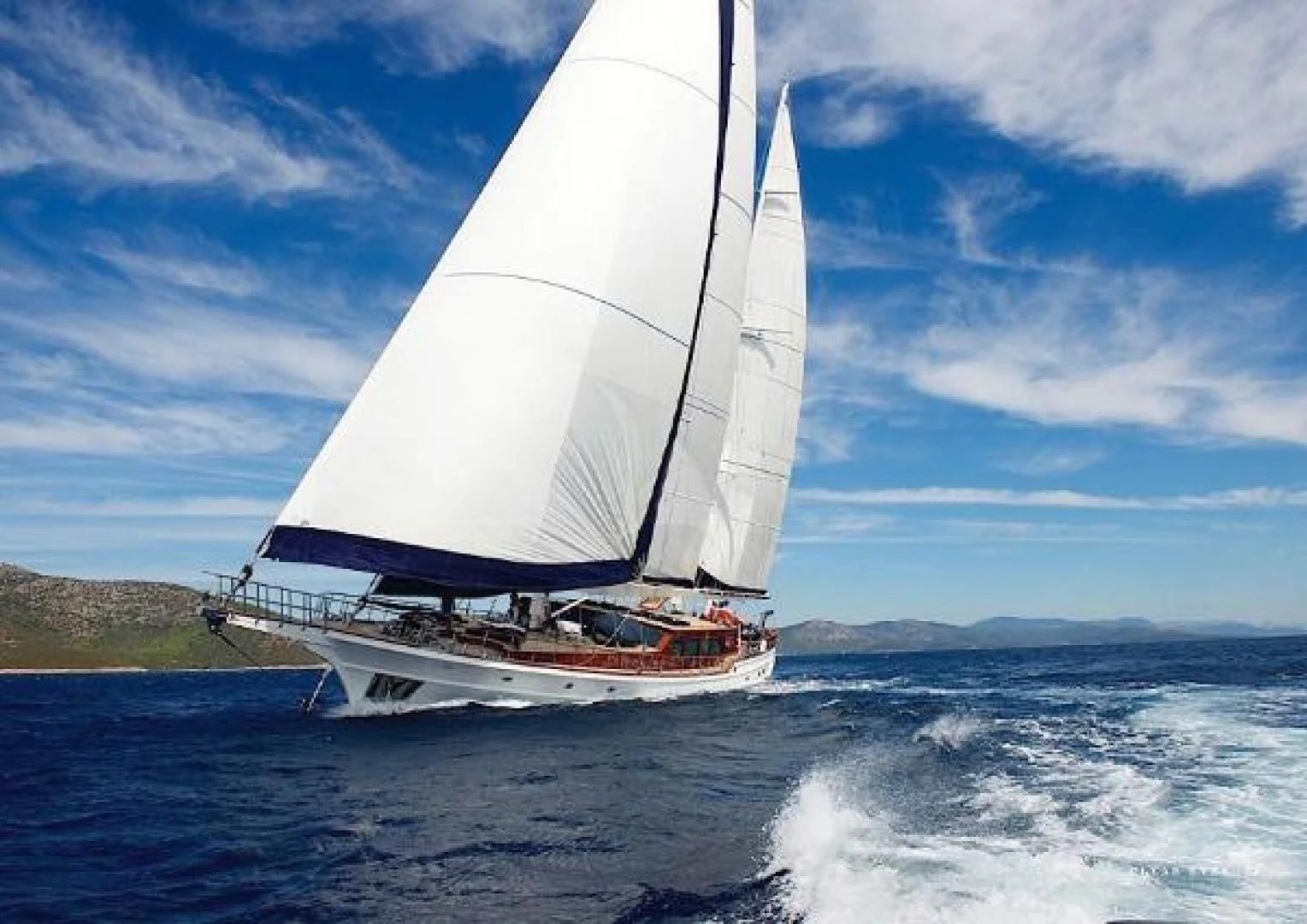 a sailboat on the water aboard CLEAR EYES Yacht for Sale