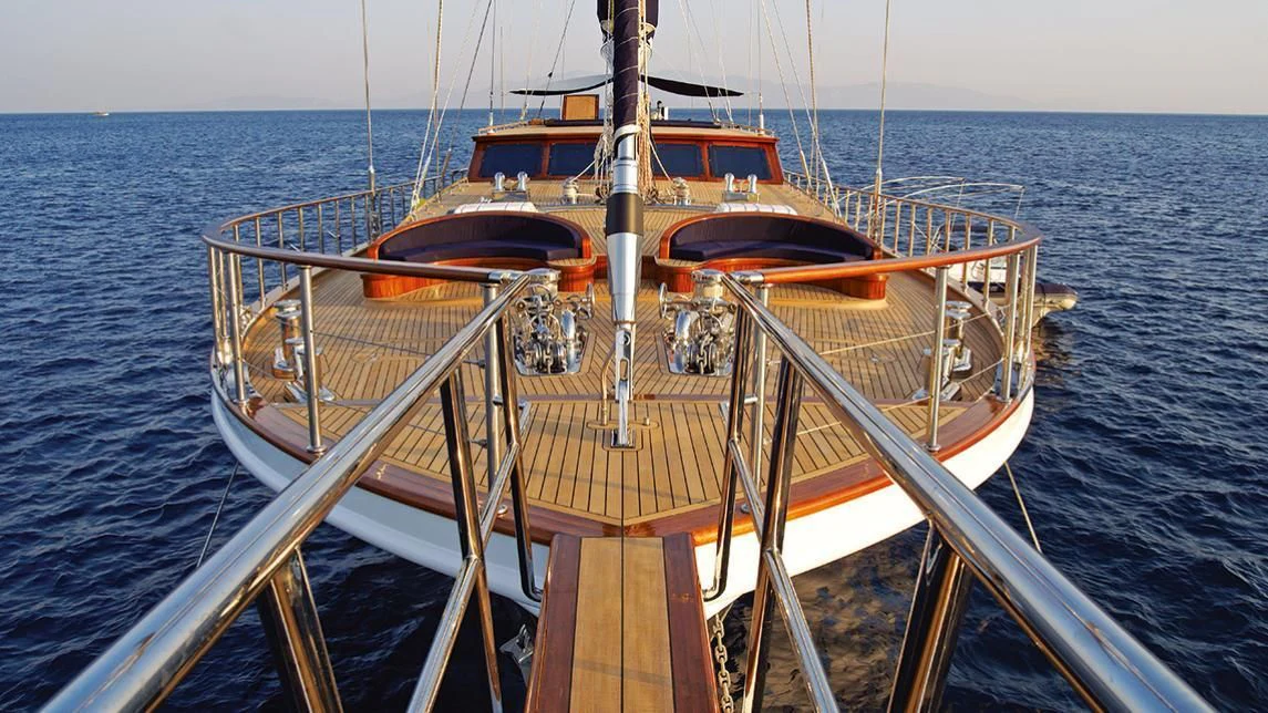 a boat on the water aboard CLEAR EYES Yacht for Sale