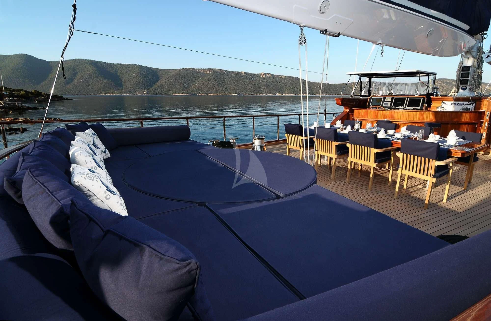 a boat on the water aboard CLEAR EYES Yacht for Sale
