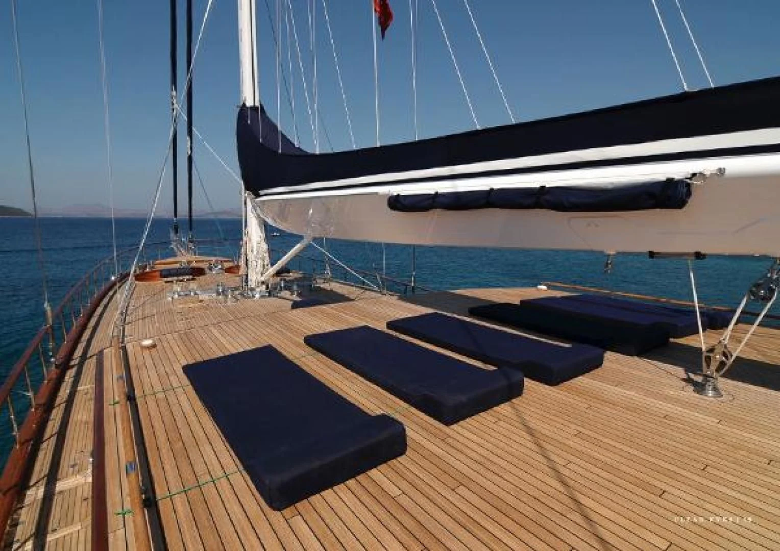 a deck on a boat aboard CLEAR EYES Yacht for Sale