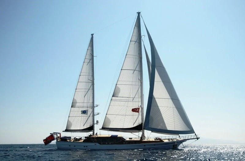 a sailboat on the water aboard CLEAR EYES Yacht for Sale