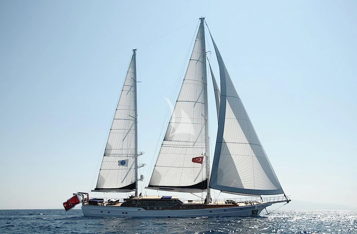a sailboat on the water aboard CLEAR EYES Yacht for Sale