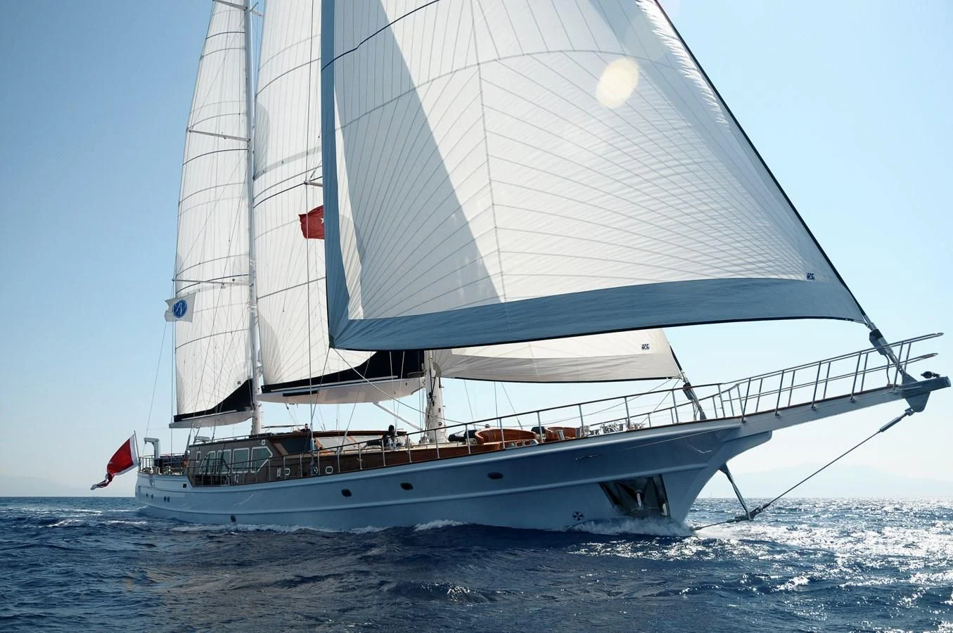 a boat in the water aboard CLEAR EYES Yacht for Sale