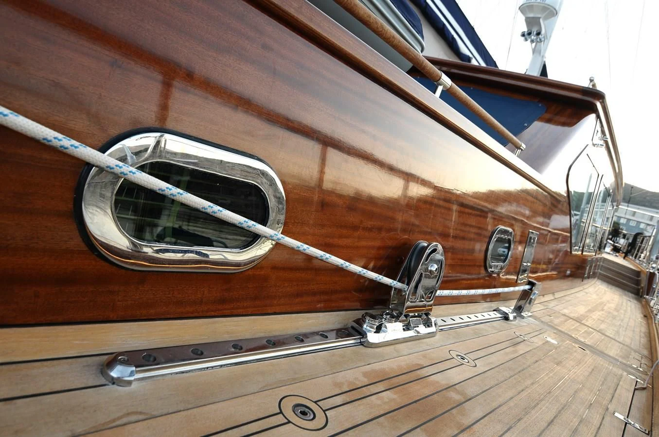 a close-up of a car aboard CLEAR EYES Yacht for Sale