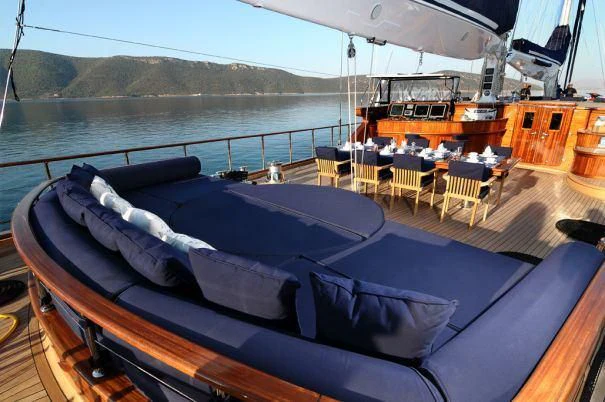 a boat on the water aboard CLEAR EYES Yacht for Sale