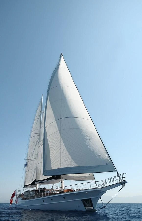 a sailboat on the water aboard CLEAR EYES Yacht for Sale