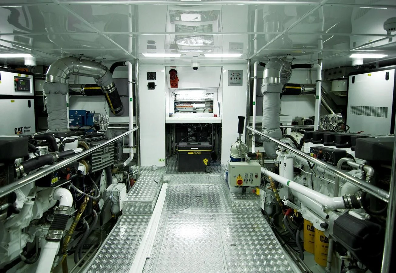 a room with machinery aboard CLEAR EYES Yacht for Sale