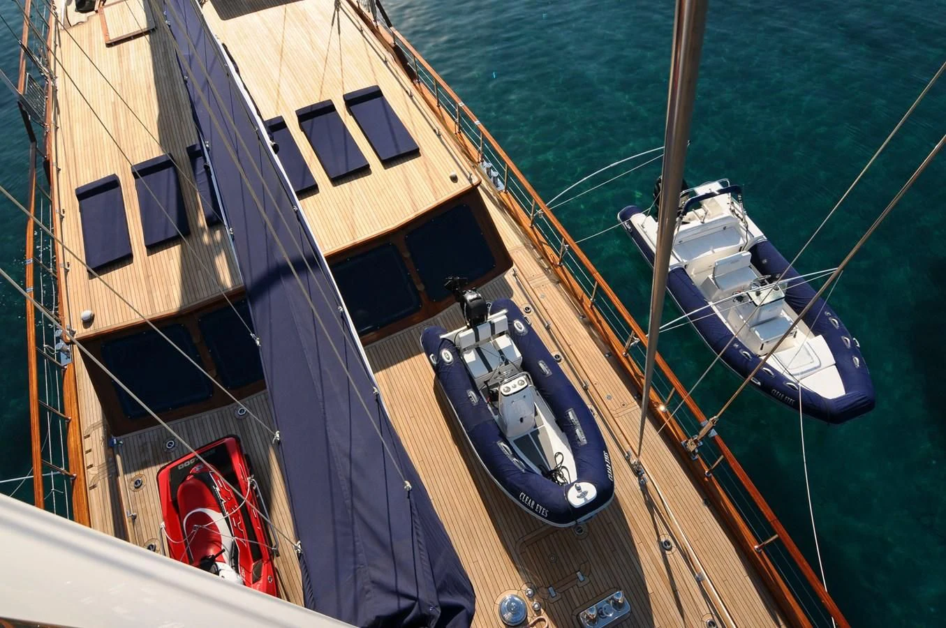 a boat on the water aboard CLEAR EYES Yacht for Sale