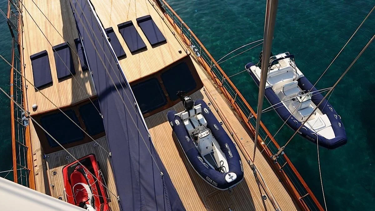 a boat on the water aboard CLEAR EYES Yacht for Sale