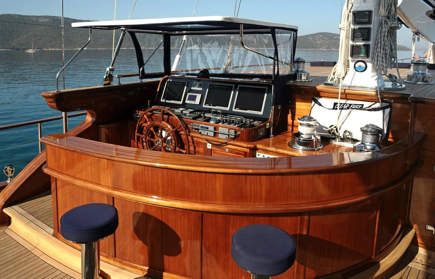 a boat on the water aboard CLEAR EYES Yacht for Sale
