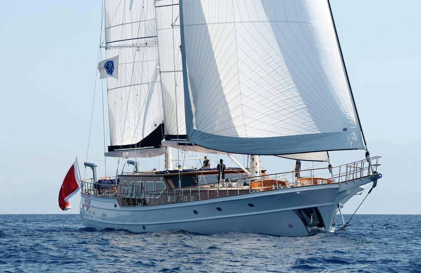 a boat on the water aboard CLEAR EYES Yacht for Sale