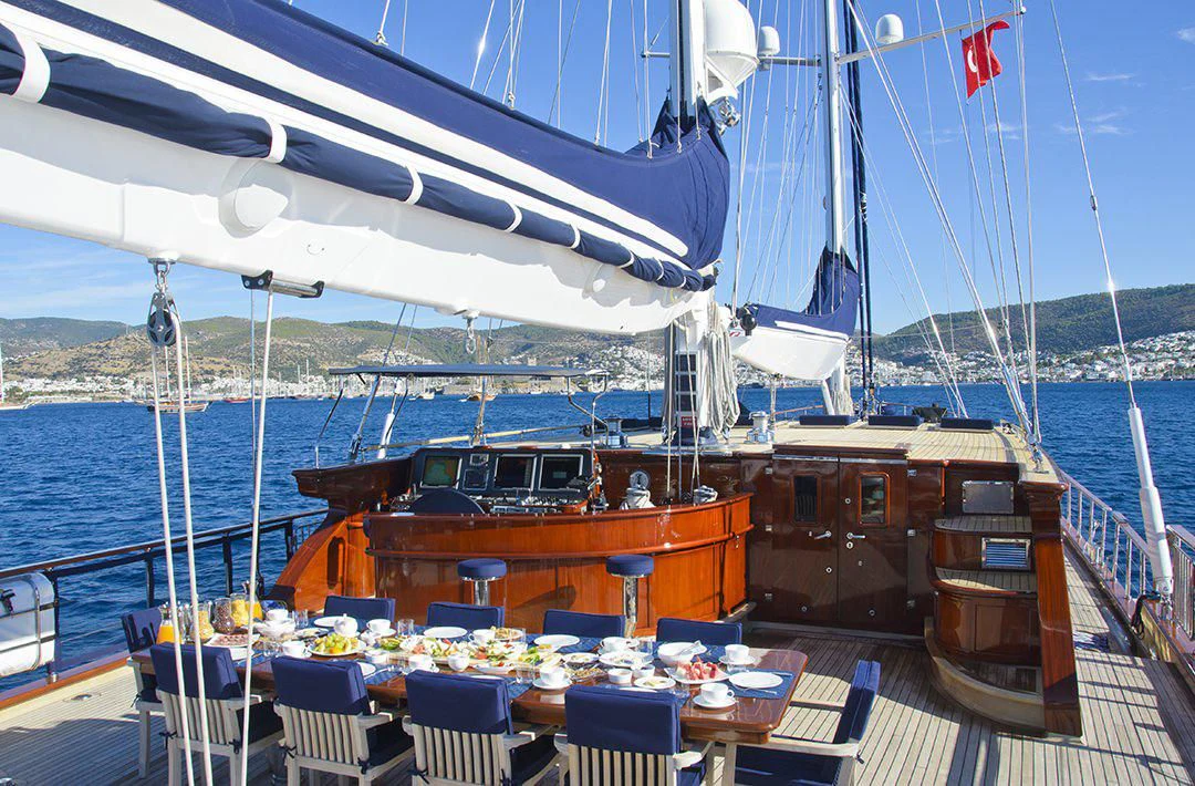 a boat on the water aboard CLEAR EYES Yacht for Sale