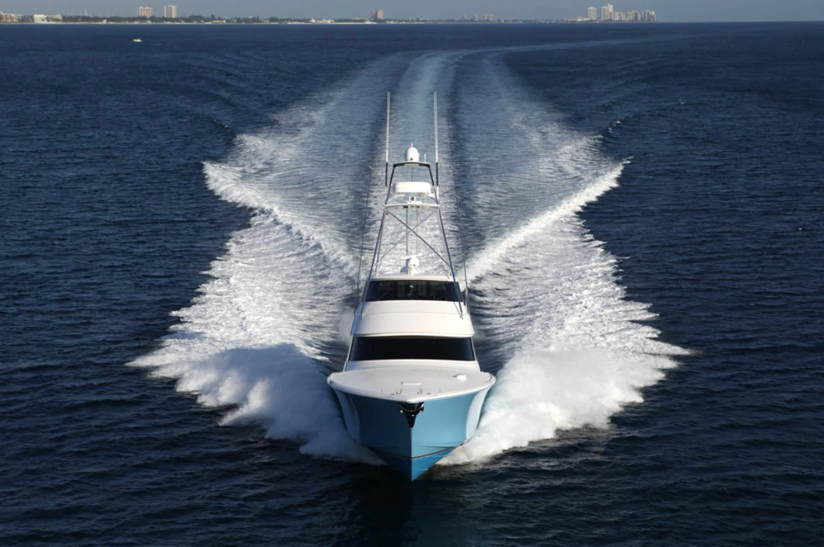 a boat on the water aboard HIGH COTTON Yacht for Sale