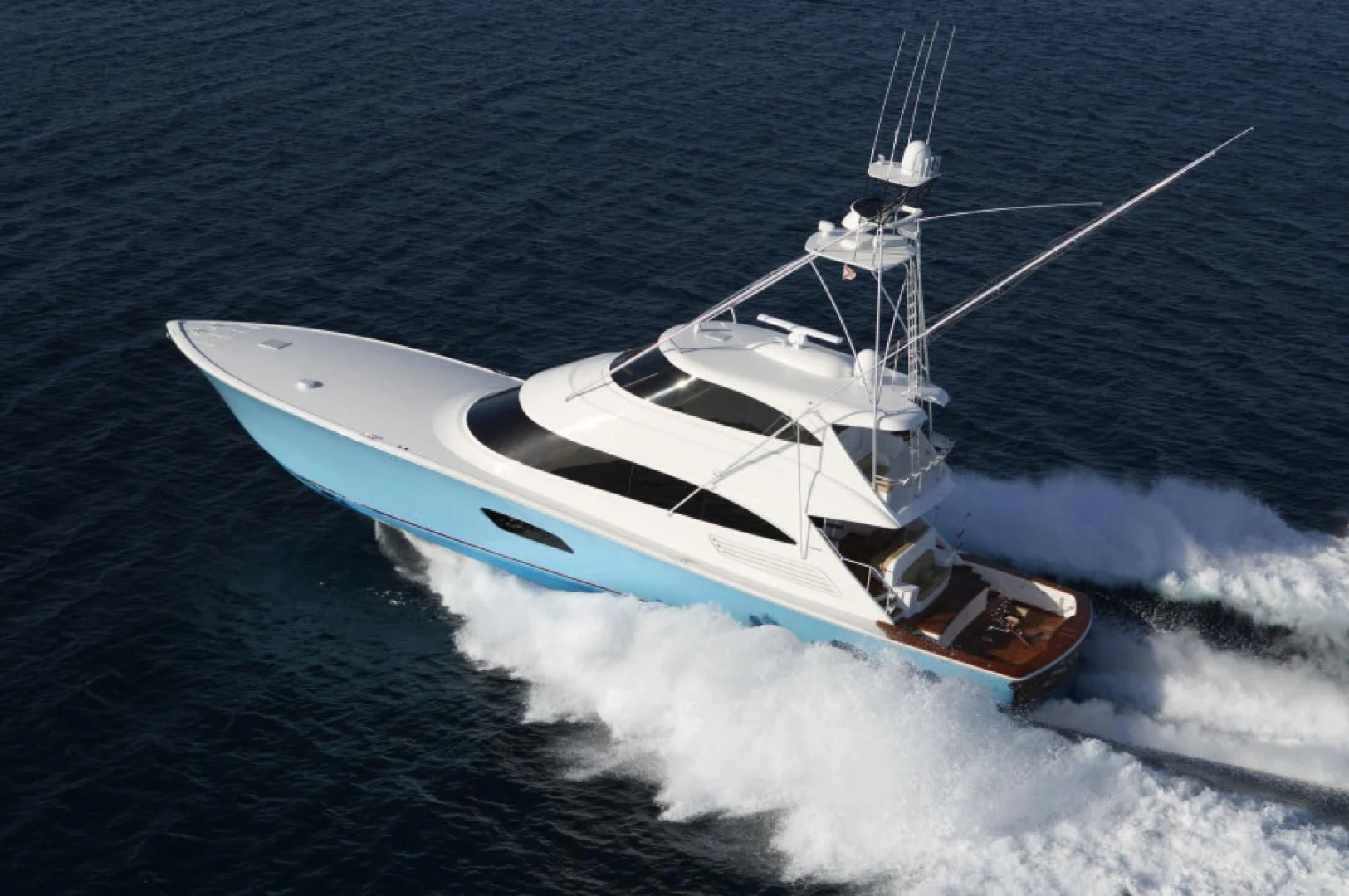 a boat in the water aboard HIGH COTTON Yacht for Sale