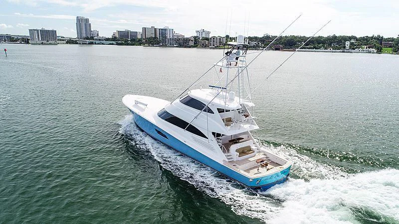 a boat on the water aboard HIGH COTTON Yacht for Sale