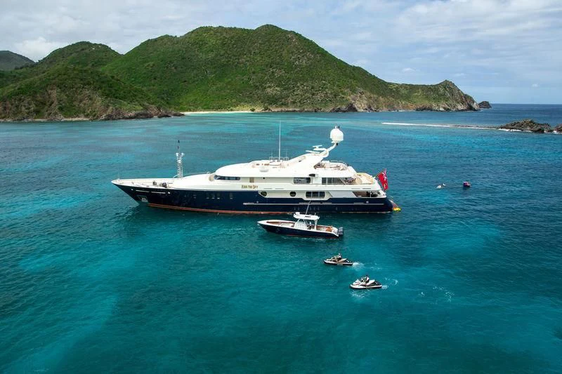 a boat in the water aboard HARMONY Yacht for Sale