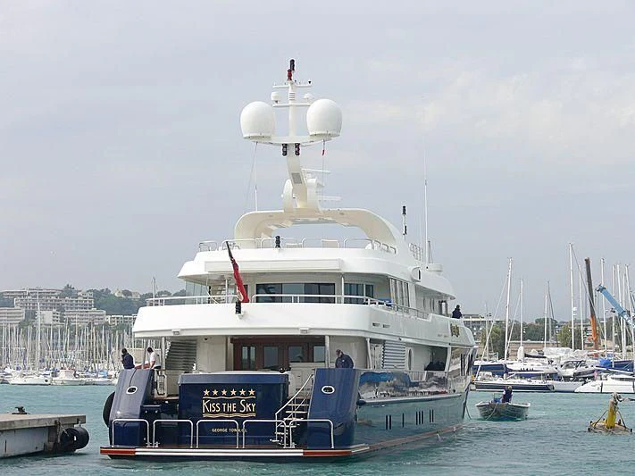 a boat in the water aboard HARMONY Yacht for Sale