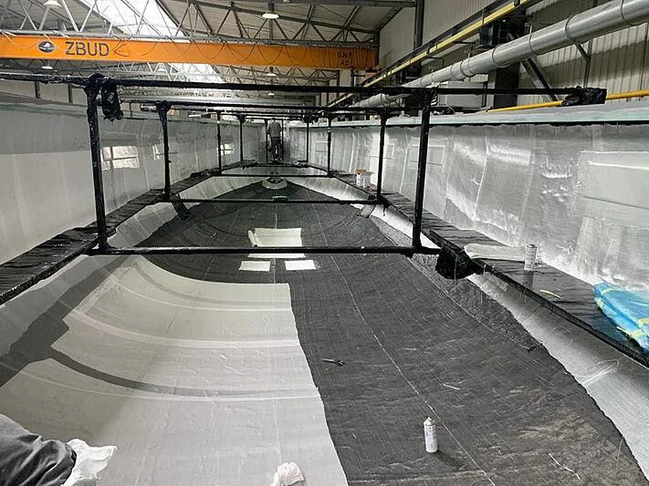 a large indoor gym aboard MOKA III Yacht for Sale
