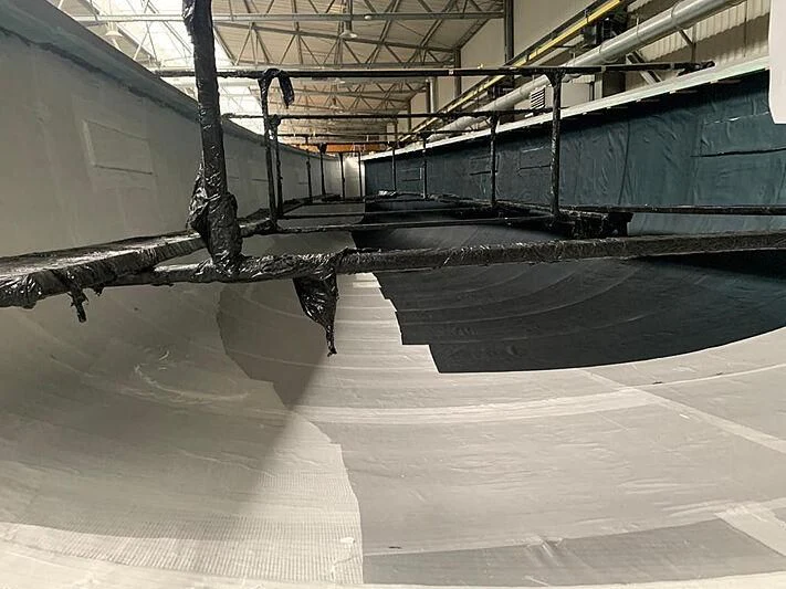 a large metal pipe aboard MOKA III Yacht for Sale