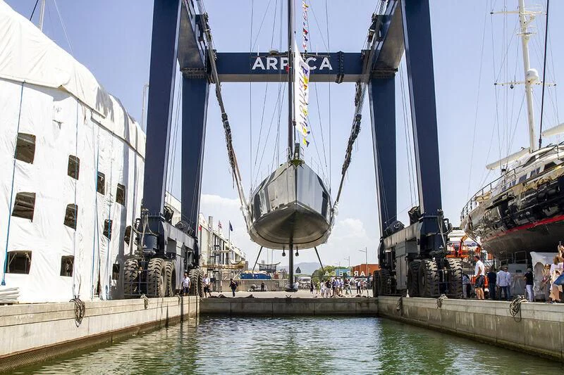 a group of boats docked aboard MOKA III Yacht for Sale