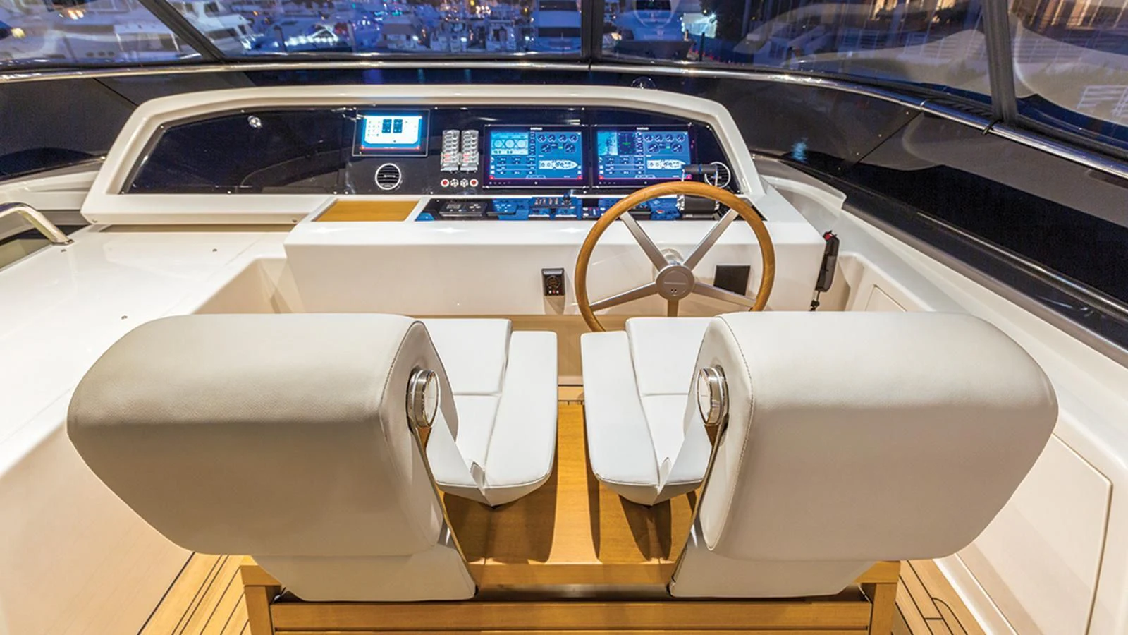 a seat belt on a car aboard SEASUN Yacht for Sale